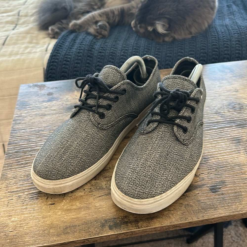 Vans Heathered Black and White Mens 9